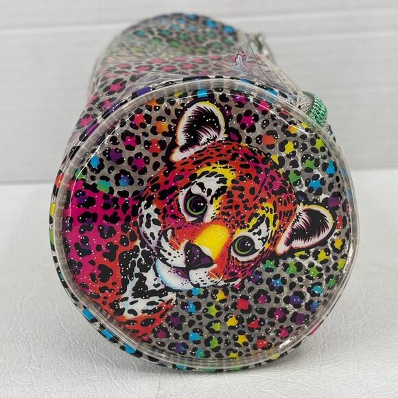 Lisa Frank x Morphe Leopard Pouch Pencil Cosmetic Travel Zip Top Plastic 8 Inch - Picture 6 of 9